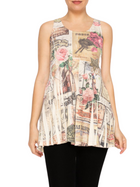 Sleeveless Tunic Top w/Pockets