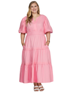 Plus Size Tiered Maxi Dress