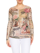 Long Sleeve Mesh Top