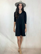 Double V Tee Shirt Dress