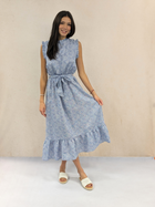 Ruffle Sleeveless Maxi Dress