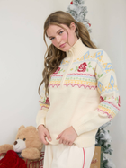 Rose Fair Isle Half Zip Pullover