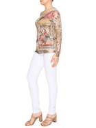 Long Sleeve Mesh Top