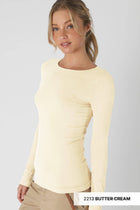Long Sleeve Crew Neck Top