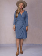 Blue Wrap Dress