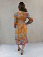 Paisley Border Print Dress