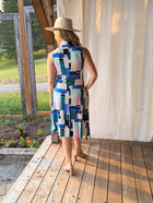 Geo Cowl Neck Tank Dress