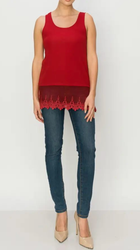 Tank Top With Lace Layers