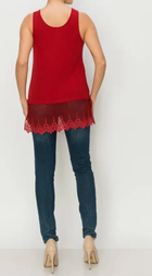 Tank Top With Lace Layers
