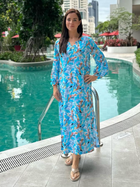 Micaela Bell Sleeve Maxi Dress