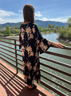 Micaela Bell Sleeve Maxi Dress