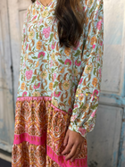 Amara Border Print Short Dress