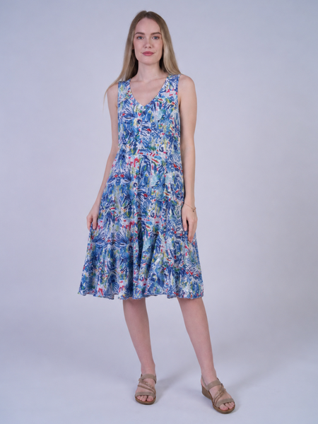 Blue Lagoon Crinkle Dress XL Blue Lagoon Crinkle Dress XL