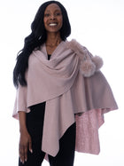 Wool and Fox Pom Pom Wrap