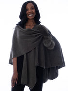 Wool and Fox Pom Pom Wrap