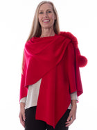 Wool and Fox Pom Pom Wrap