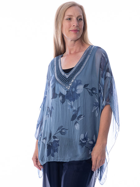 Seline Silky Short Kaftan – Grace & Joy Clothing Co.