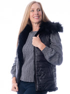 Reversible Fur Hoodie Vest