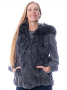 Reversible Fur Hoodie Vest