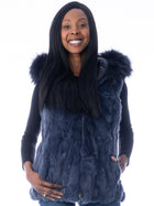 Reversible Fur Hoodie Vest