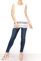 Tank Top With Lace Layers