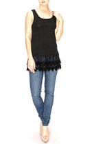 Tank Top With Lace Layers