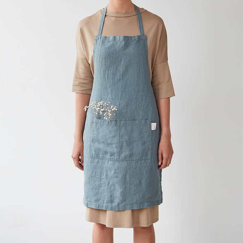 Blue Fog Linen Daily Apron