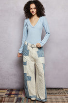 Sky Whisper Lace Trim Top