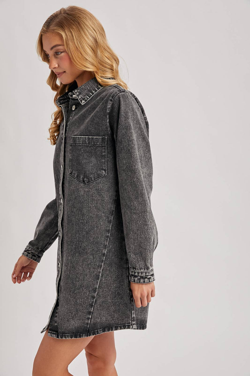 Classic Denim Shirt Dress