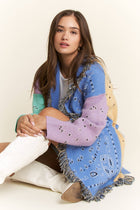 Pastel Prairie Fringe Cardigan
