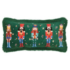 Nutcracker Green Fringed Pillow 12x24