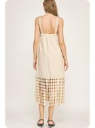 Riviera Fringe Textured Dress