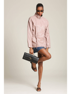 Blush Pink Faux-Ever Leather™ Anorak