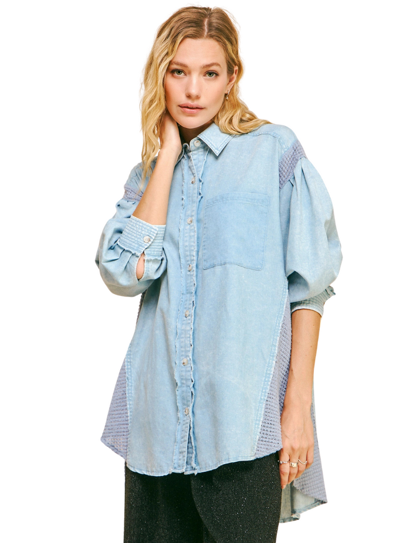 LS Button Down Denim Shirt