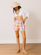 Rainbow Plaid Bermuda Short