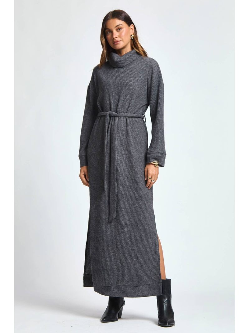 Ember Knit Travel Cowl Neck Maxi Mocha / L Ember Knit Travel Cowl Neck Maxi Mocha / L