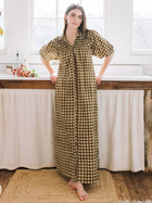 Painted Gingham Oasis Dress