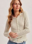 Sage Lace Button Cardigan