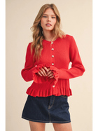 Poppy Red Cardigan