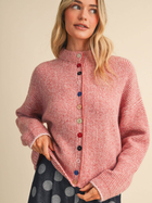 Color Pop Button Cardigan