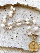 Queen Bee Pearl Necklace