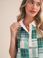 Lucky Clover Patchwork Plaid Top