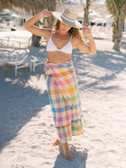 Rainbow Plaid Vienna Sarong