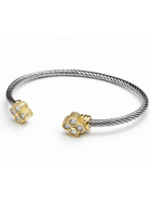 Golden Bloom Cable Bracelet