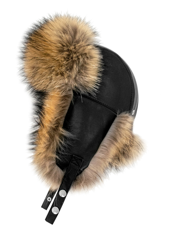 Trooper Hat Lined with Fur