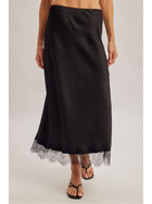 Romance Lace Trim Maxi Skirt