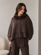 Aspen Fur Collar Cape