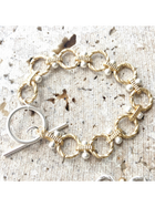 Matte Gold & Silver Link Bracelet