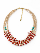 Coastal Coral Statement Necklace