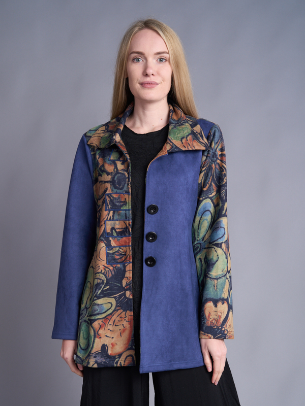 Suede Mix Media Jacket